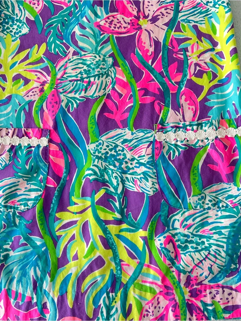 Lilly Pulitzer Shift dress party all the tide Girl size 7